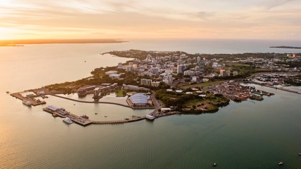 Darwin Harbour, where much of the deadly action occurred during the bombing.