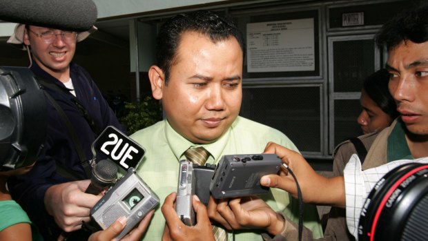 Prepared to 'take the heat' for Chan and Sukumaran: Mohamad Rifan leaves Kerobokan Prison in 2006.
