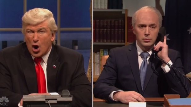 Alec Baldwin recreating Trump's brutal phone call with Malcolm Turnbull.