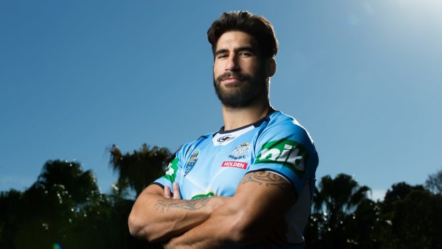 Pain away: James Tamou in Coffs Harbour on Tuesday.
