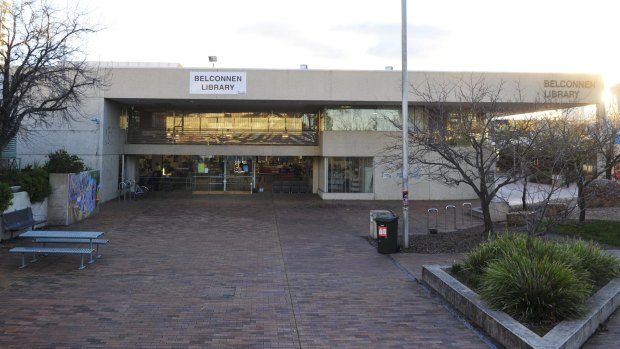 Belconnen Library is being considered for heritage listing as  an excellent example of late 20th-century International Style architecture.