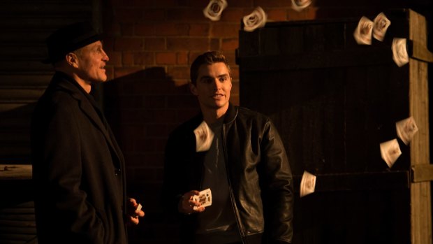 Tricks on the cards: Woody Harrelson (left) and Dave Franco return for the second instalment of <i>Now You See Me.</i>