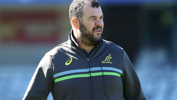 Apparently deluded: Wallabies coach Michael Cheika.