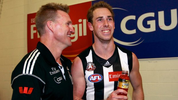 Experienced: Ex-Pies skipper Nick Maxwell (right) will work with GWS next year.