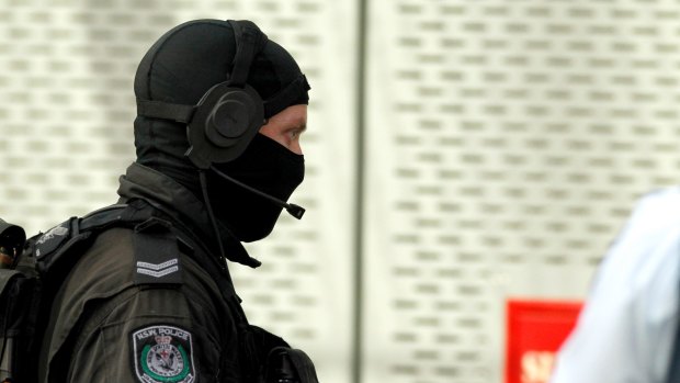 During the siege in Martin Place last December.
 