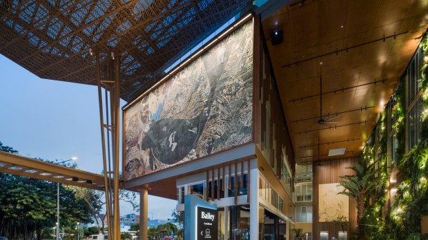 Bailey's foyer has already become a talking point thanks to a six-tonne marble mosaic of former Cairns resident Dolly the Dugong.