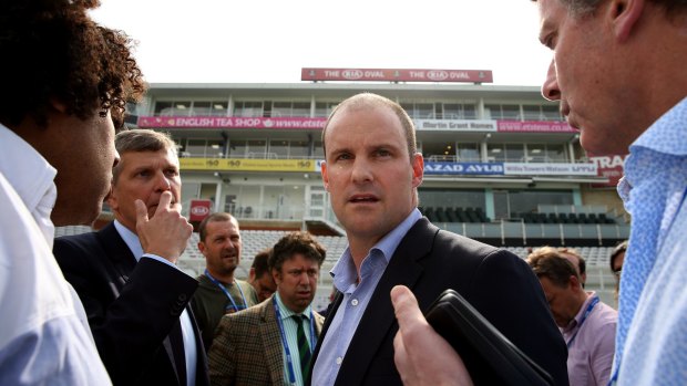 Under siege: England's cricket surpremo Andrew Strauss