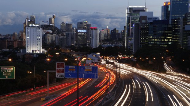 Sydney's middle-ring suburbs are the most affected by peak-hour traffic congestion.