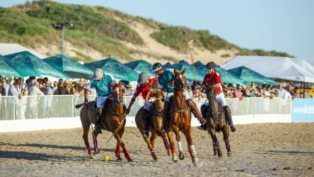 The annual Airnorth Cable Beach Polo tournament.