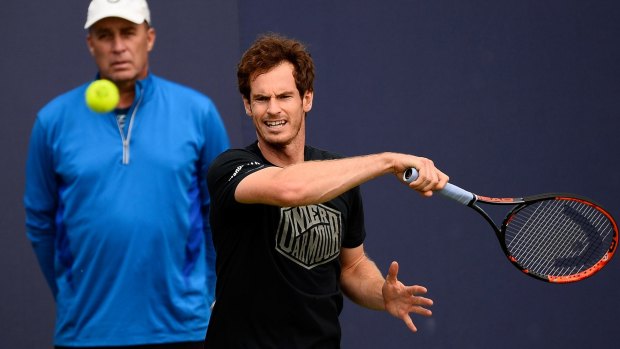 Ivan Lendl keeps a close eye on Andy Murray at Queen's this week.