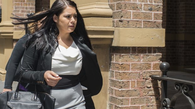 Charged with murder: Jessica Silva arrives at the NSW Supreme Court on Thursday.