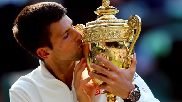 Defending champion Novak Djokovic.