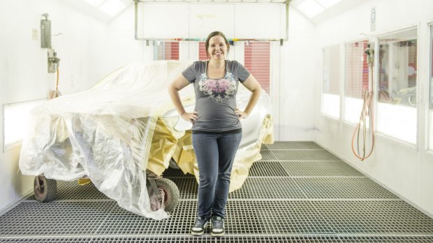 Vehicle spray painter Alex Roy's love of cars and art led her to a career in the traditionally male-dominated field.