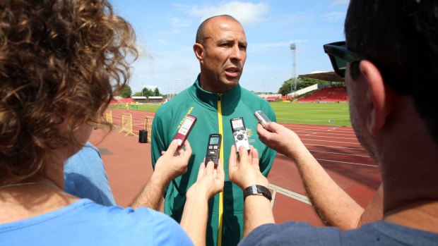 'Absurd' statement: Athletics Australia's head coach Eric Hollingsworth has been stood down but remains in Glasgow.