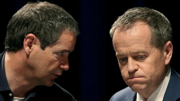 Stephen Conroy with Opposition Leader Bill Shorten in 2015.