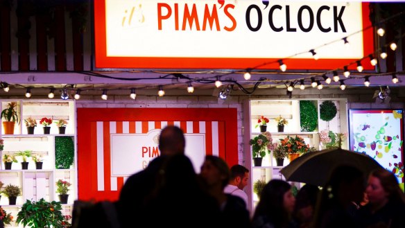 It's always Pimm's o'clock at the Night Noodle Markets. 