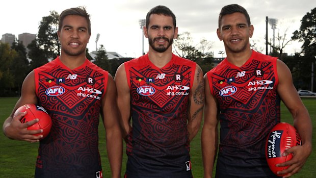 Demons Jay Kennedy-Harris, Jeff Garlett and Neville Jetta.