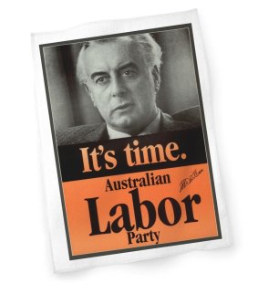 The ALP has launched a 40th anniversary tea towel to recall Gough Whitlam's dismissal.
