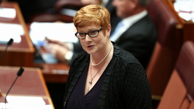 Big promotion: Senator Marise Payne.