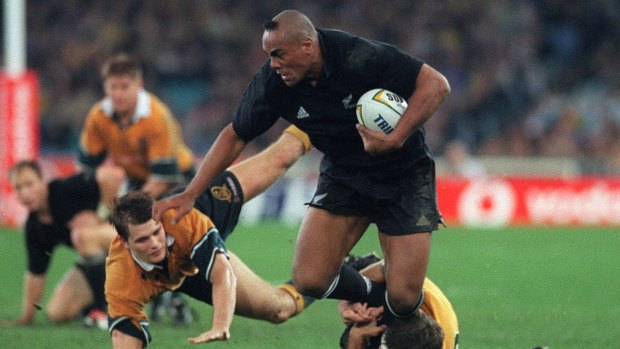 Jonah Lomu, pictured during a Sydney Bledisloe Cup clash, took creatine according to his teammate Joeli Vidiri.