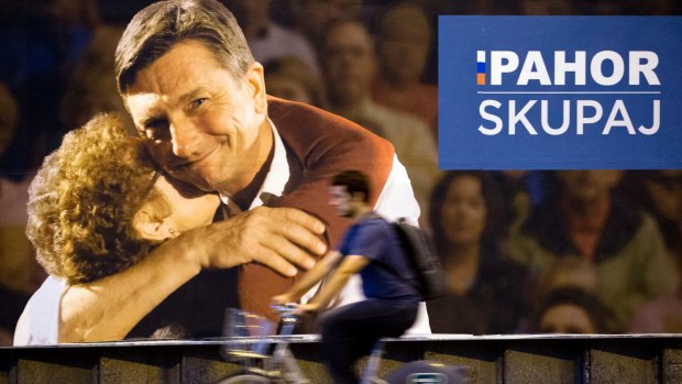Slovenia's President  Borut Pahor was returned to office with 53 per cent of the vote.