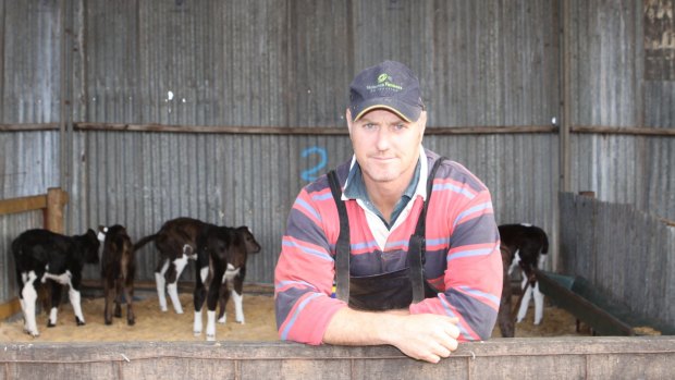 United Dairyfarmers of Victoria president Adam Jenkins, of South Purrumbete.