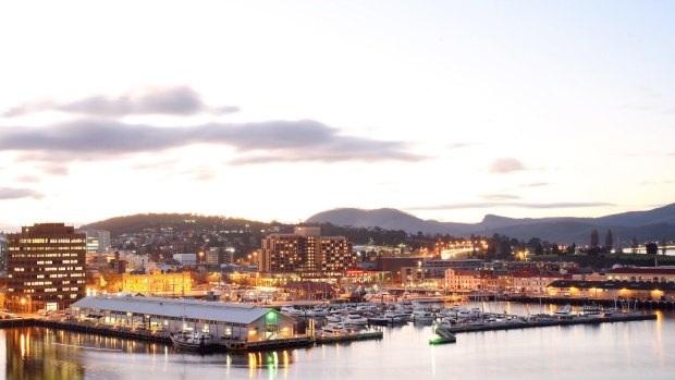 Hobart's waterfront.