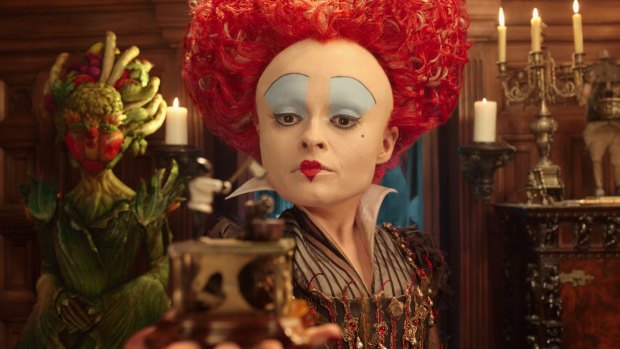 Iracebeth, the Red Queen (Helena Bonham Carter) returns in Disney's <i>Alice Through the Looking Glass</i>, another sequel that struggled at the box office.