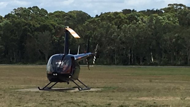 The Skyline Aviation helicopter used to search for Samuel Lethbridge.