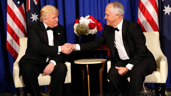 Donald Trump and Malcolm Turnbull were all smiles in New York last week.