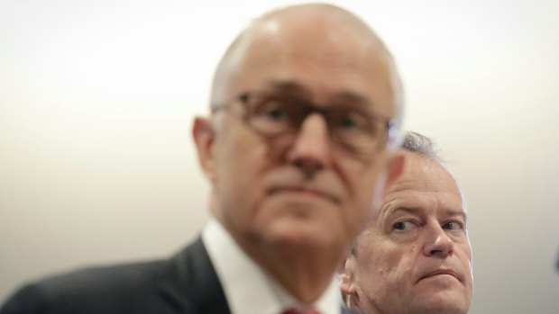 Prime Minister Malcolm Turnbull and Opposition Leader Bill Shorten on Wednesday.