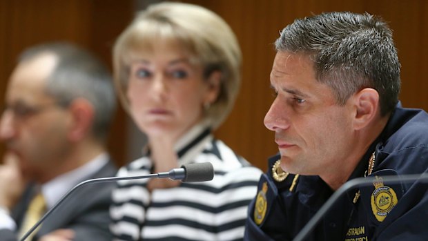 Border Force Commissioner Roman Quaedvlieg answers questions about Operation Fortitude at Senate Estimates last week.