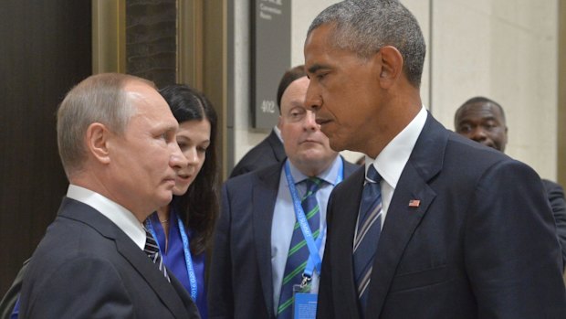 Vladimir Putin and Barack Obama face-to-face at the at G20 in September.