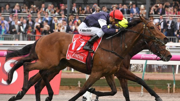 Almandin's win in the Melbourne Cup on Tuesday gave his sire Monsun his third win in just four years at Flemington.