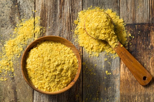 Nutritional yeast is used extensively in vegan cooking.