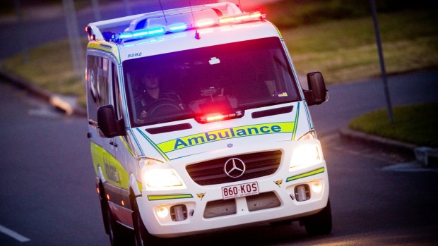 A person was being treated for head injuries at the Sunshine Coast.