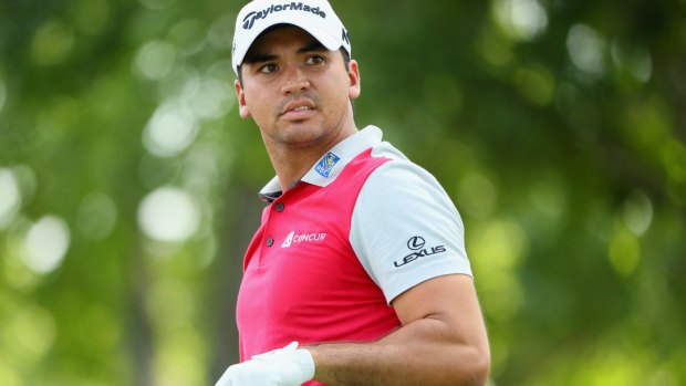 Hanging in there: Jason Day.