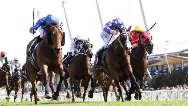 Villiers bound: Malice wins the ATC Cup at Rosehill on Saturday.