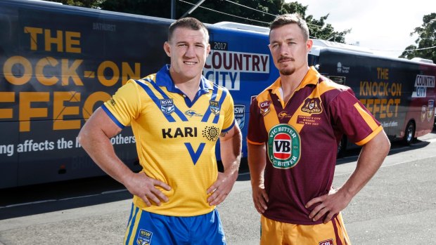 One last time: City's Paul Gallen and Country's Damien Cook are ready for the final match between the sides.