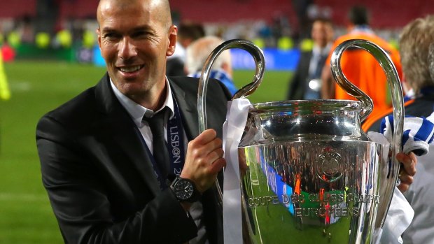 Promoted: Zinedine Zidane will take over the reins at Real Madrid.