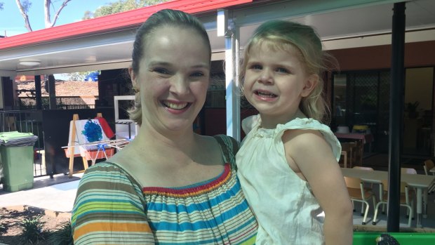 Brisbane mum Liz Howes, 37, with daughter Isobel, 3.