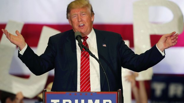 Looking for enemies: Republican presidential candidate Donald Trump.