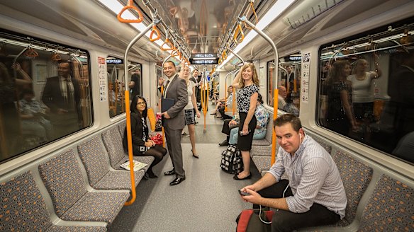 Driverless, single-deck trains will run along the new line to Parramatta.