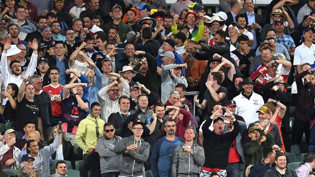 The Barmy Army send their regards to Smith by way of the referral signal on Wednesday night. 