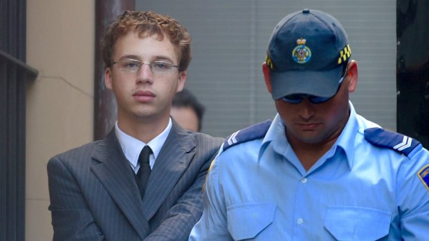 Daniel Kelsall arrives at the Supreme Court, Sydney, during his trial this week.