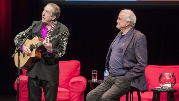 John Cleese and Eric Idle performing in Florida.