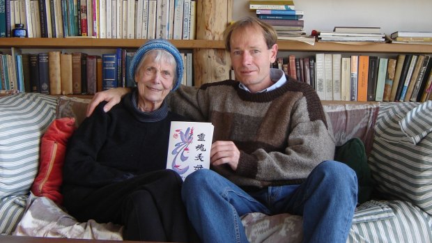 Sean Davison and his mother Patricia at her home near Dunedin, in August 2006, two months before her death. 