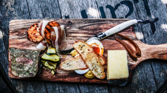 Northern Ground's antipasto platter features local ingredients including Forge Creek free-range eggs.