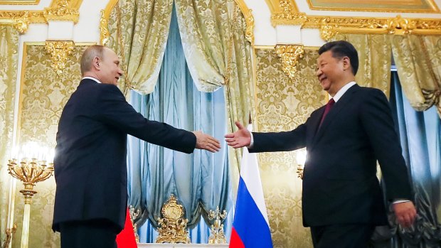 Russia's Vladimir Putin and China's Xi Jinping, two virtual dictators bonded by mutual self-interest.