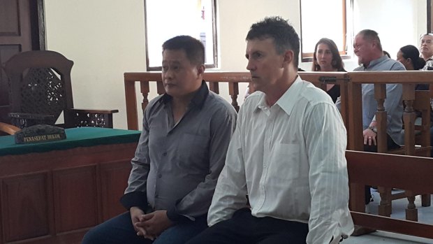 Scott Dobson in an earlier appearance at Denpasar District Court.